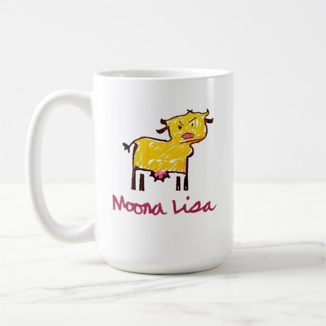 Moona Lisa cow mug (Left)