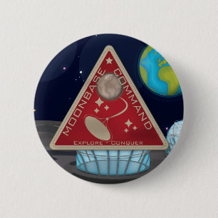 Moonbase 6 Cm Round Badge