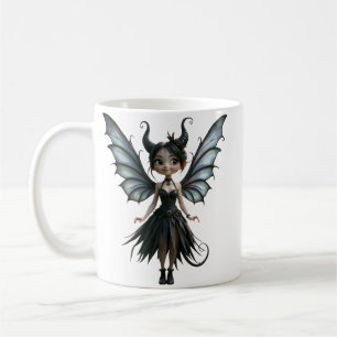 Moonborn Little Shadow, the Cute Gothic Fairy Coffee Mug