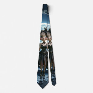 Moonborn Little Shadow, the Cute Gothic Fairy  Tie