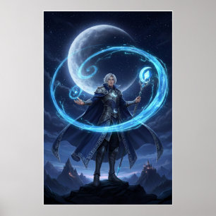 Moonbound Arcane Mage Poster Art