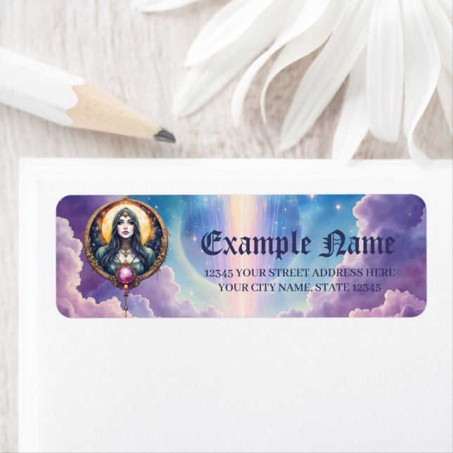 Moonbound Dreamkeeper – Guardian of the Night.   Return Address Label (Insitu)