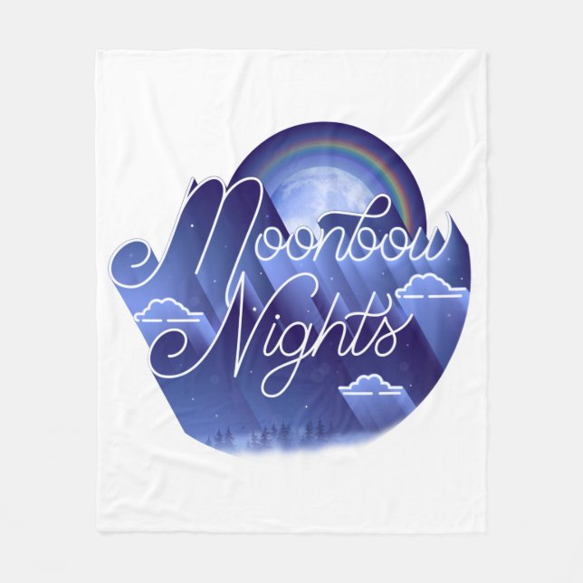 Moonbow Nights Fleece Blanket (medium) (Front)