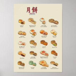 Mooncakes   月餅 (A3) Poster