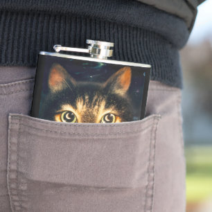 MoonCat Hip Flask