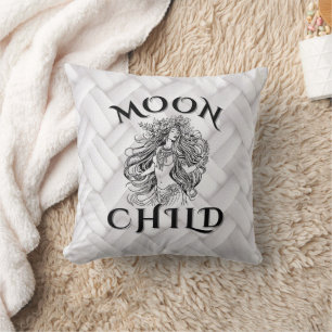 MoonChild Floral Crown Divine Feminine  Cushion