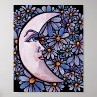 MoonChild Moon Goddess Art Moon Child Purple      