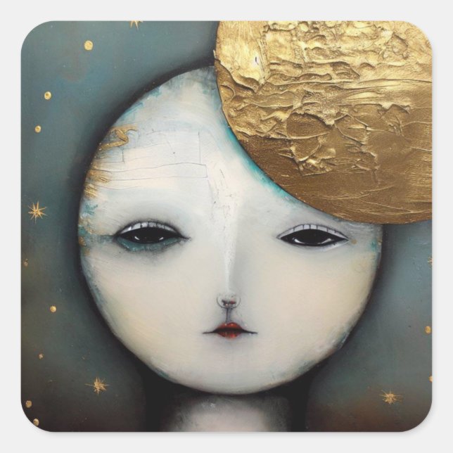 Moonchild Square Sticker (Front)