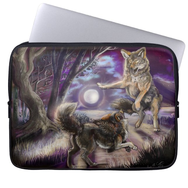 Moondancers Coyotes Laptop Sleeve (Front)