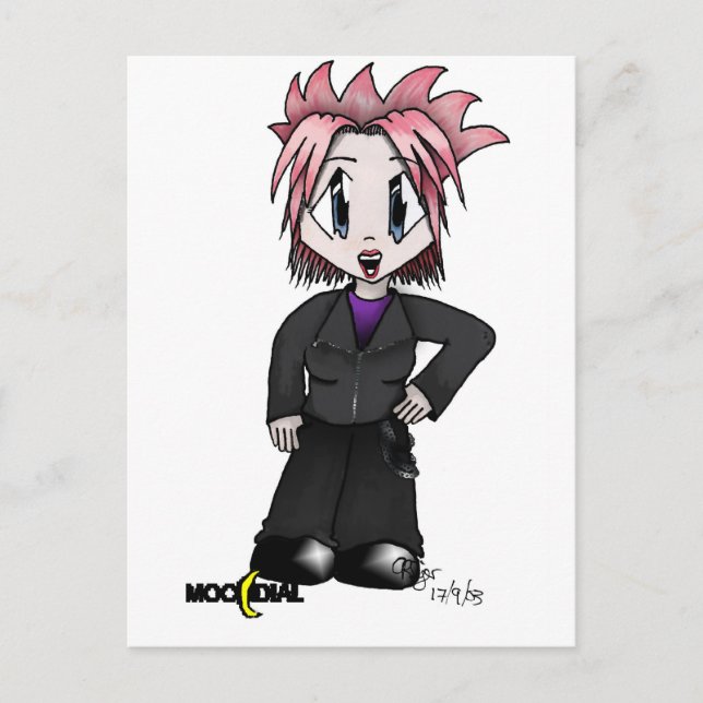 Moondial Rebel Tattoo Postcard (Front)