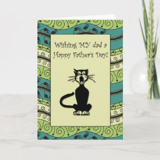.::MoonDreams::. Happy Father's Day Cat Card
