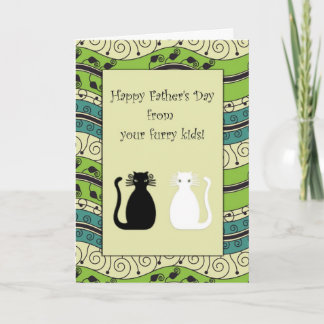 .::MoonDreams::. Happy Father's Day Cats Card