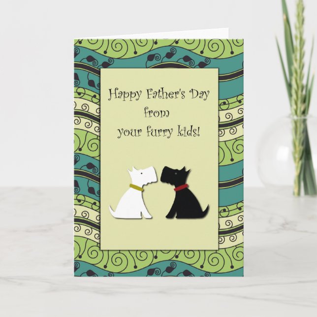 .::MoonDreams::. Happy Father's Day Dogs Card (Front)