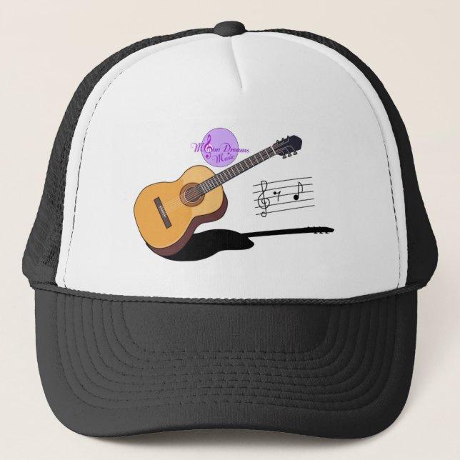 MoonDreams Music Guitar Trucker Hat (Front)