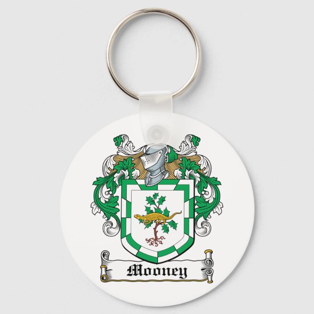 Mooney Family Crest Key Ring (Front)