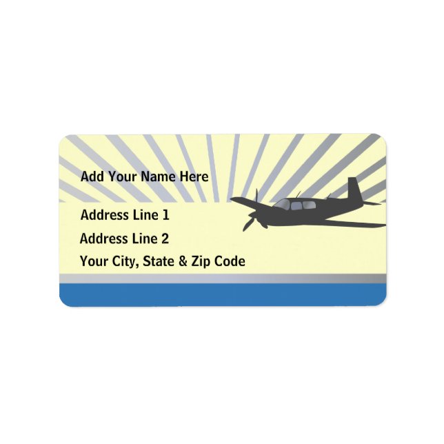 Mooney M20 Aviation Label (Front)