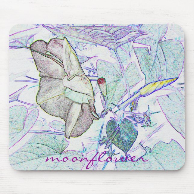 Moonflower "drawing' mousepad (Front)