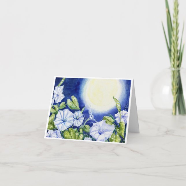 Moonflower Greeting Card (Front)