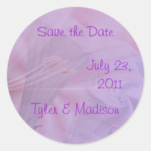 Moonflower sticker- customise classic round sticker