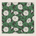 Moonflowers 2 scarf<br><div class="desc">Hand-drawn pattern with moonflowers</div>