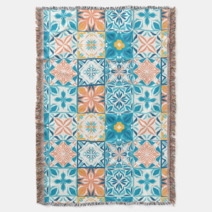 Moonflowers 2 throw blanket