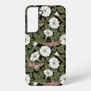 Moonflowers and sphinx moths samsung galaxy case