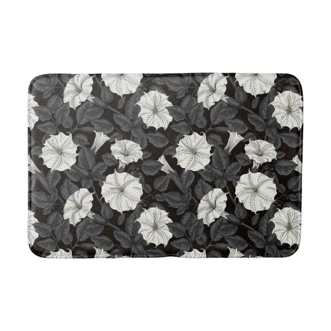 Moonflowers Bath Mat (Front)