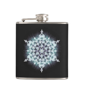 Moonfrost Snowflake Hip Flask