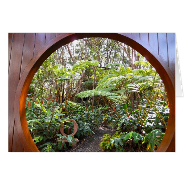 Moongate at Treehouse in Rainforest (Front Horizontal)