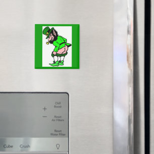 Mooning Leprechaun Magnet