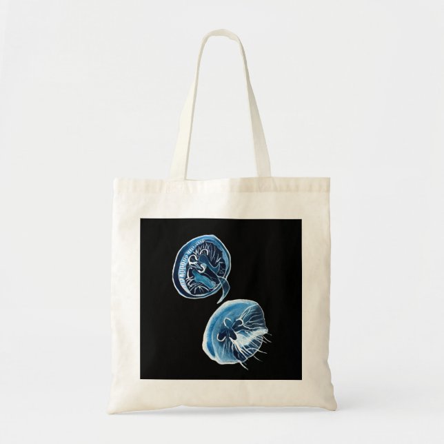 MoonJellyfish watercolor art Tote Bag (Front)