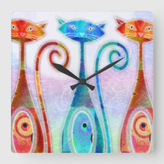 Moonkats Square Wall Clock