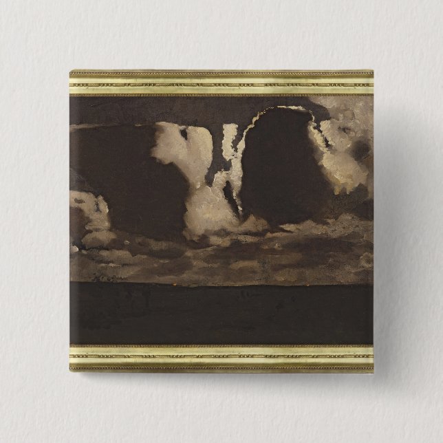 Moonlight, 1887 15 cm square badge (Front)