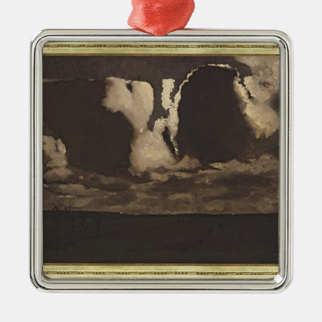 Moonlight, 1887 metal ornament (Front)