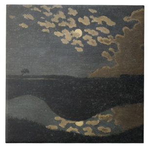 Moonlight, 1894 ceramic tile