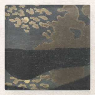 Moonlight, 1894 glass coaster