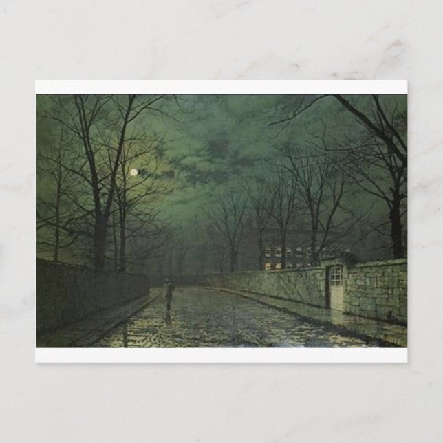 Moonlight After Rain by John Atkinson Grimshaw Postcard (Front)