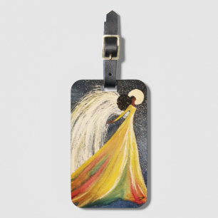 Moonlight Angel Acrylic Luggage Tag