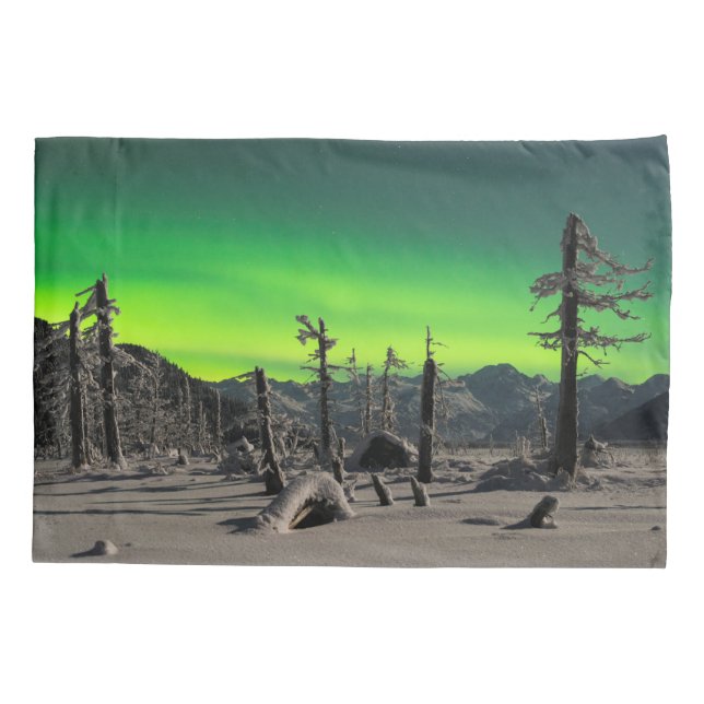 Moonlight Aurora Pillowcase (Back-Left)