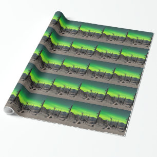 Moonlight Aurora Wrapping Paper