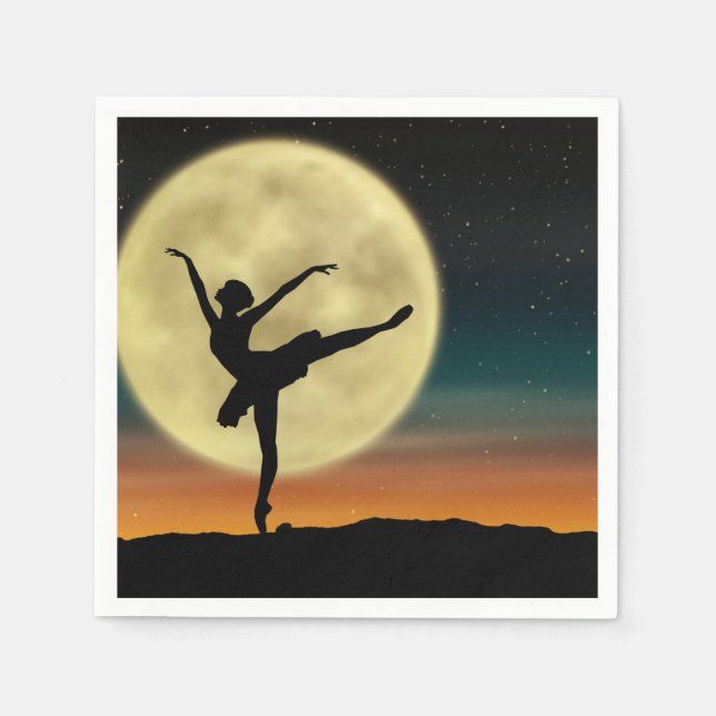 Moonlight Ballet Napkin (Front)