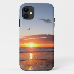 Moonlight Beach Sunset iPhone 11 Case