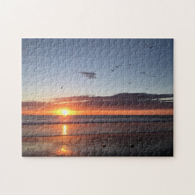Moonlight Beach Sunset Jigsaw Puzzle (Horizontal)