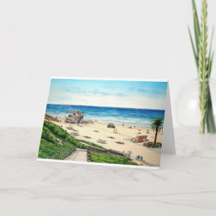 MOONLIGHT BEACH WITH WOODIE-2JPEC CARD