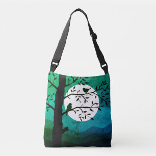 Moonlight Birds Crossbody Bag