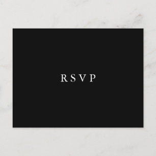 Moonlight Bloom   Floral Wedding  RSVP MEAL CHOICE Invitation Postcard