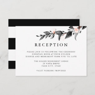 Moonlight Bloom WEDDING RECEPTION ENCLOSURE Invitation