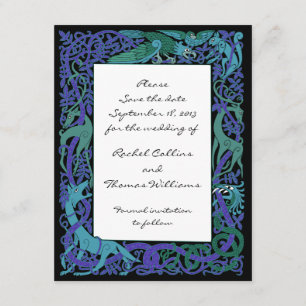 Moonlight Blue Celtic Save the Date Announcement