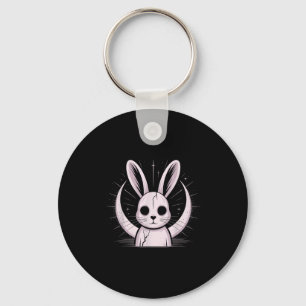 Moonlight Bunny Nge Alt Rabbit Horror Witch Moon C Key Ring