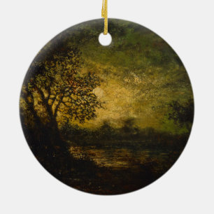 Moonlight (by Ralph Albert Blakelock) Ceramic Ornament